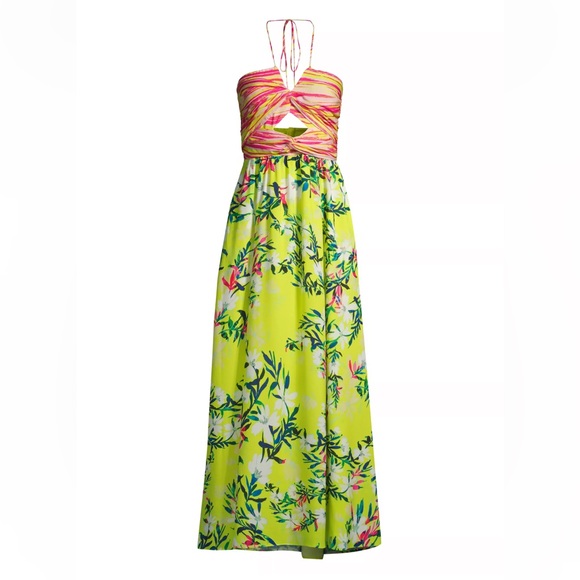 ONE33 Social Floral Front-Twist Maxi Dress - Picture 1 of 6